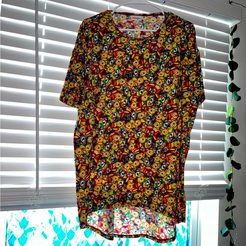 DISNEY LULAROE WOMENS XS POOH TOP
